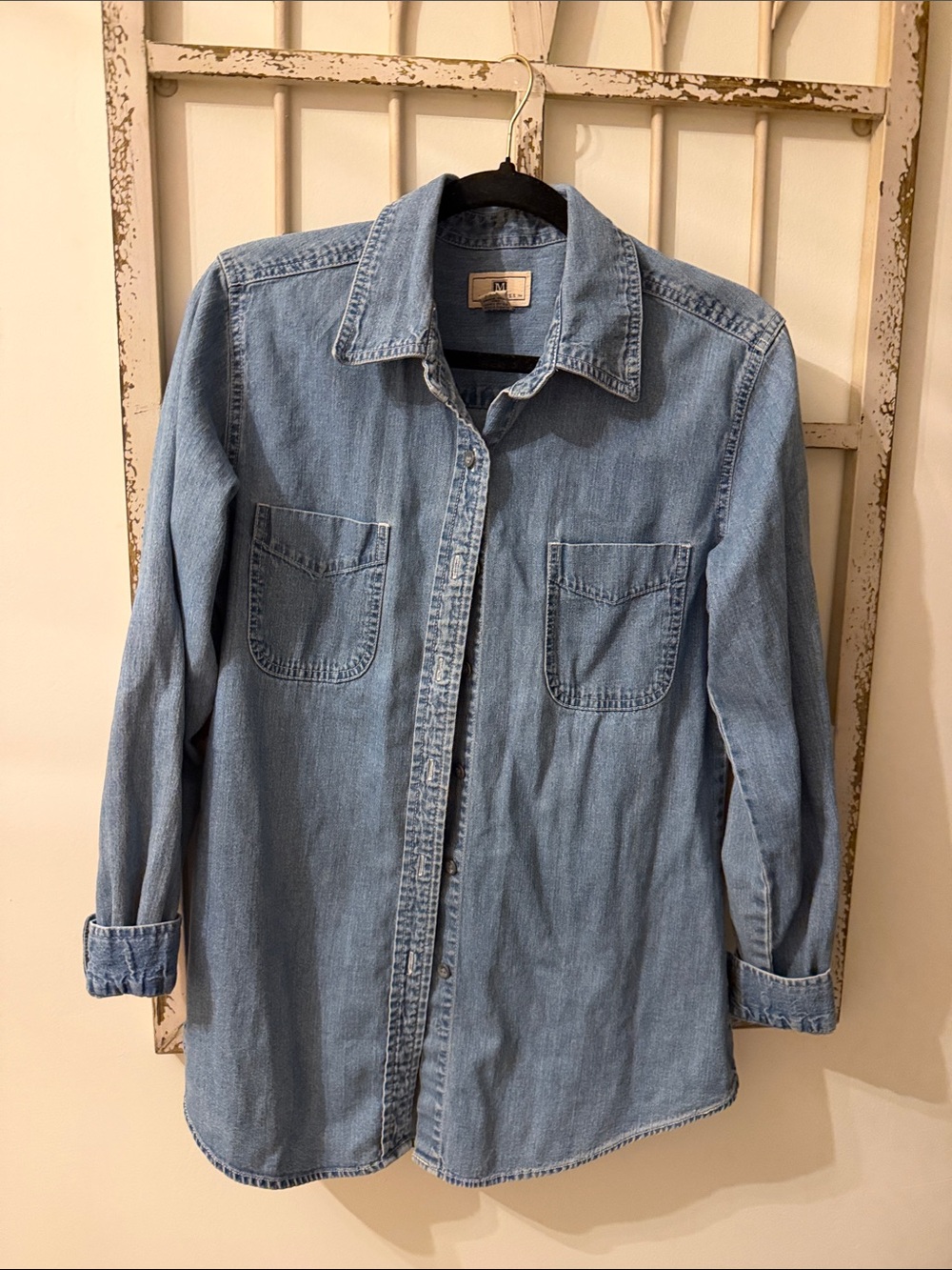 Maurices Light Blue Denim Shirt Jacket